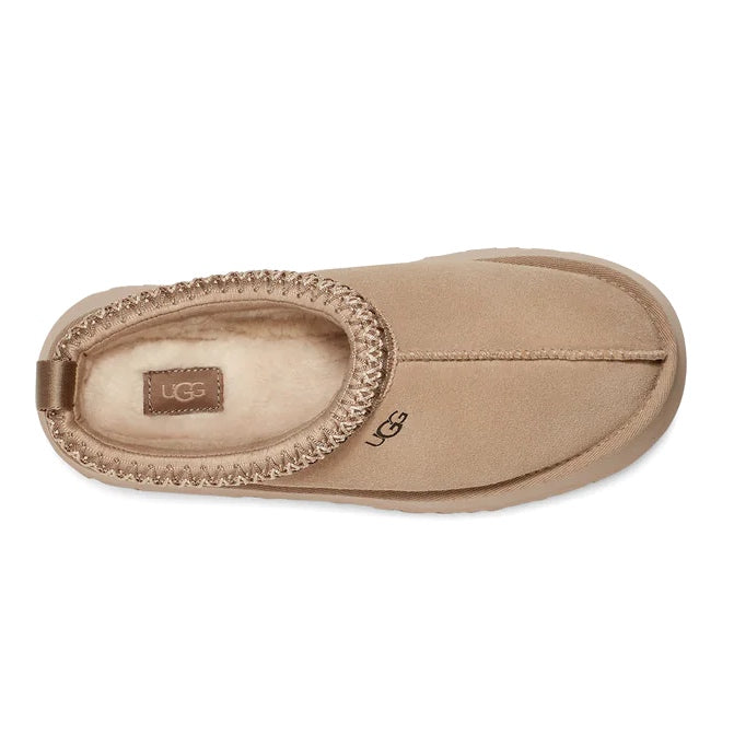 UGG Tazz coloris Mustard Seed – chausson plateforme en daim, vue 2