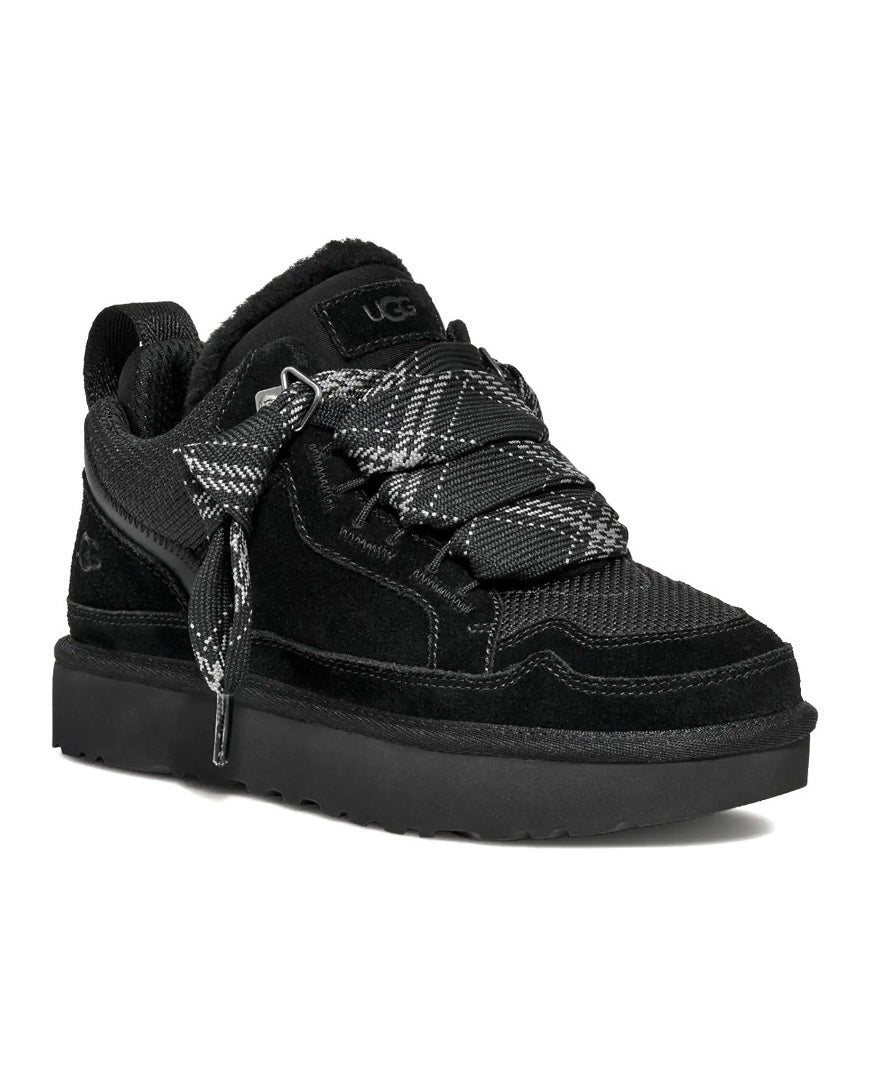 UGG Lowmel coloris Black – basket en daim et toile