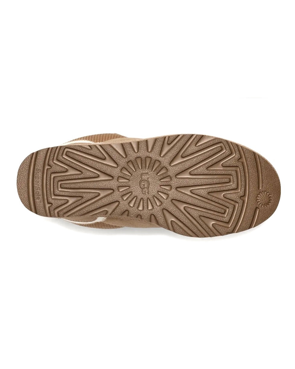 UGG Lowmel coloris Hickory – basket en daim et toile, vue 3