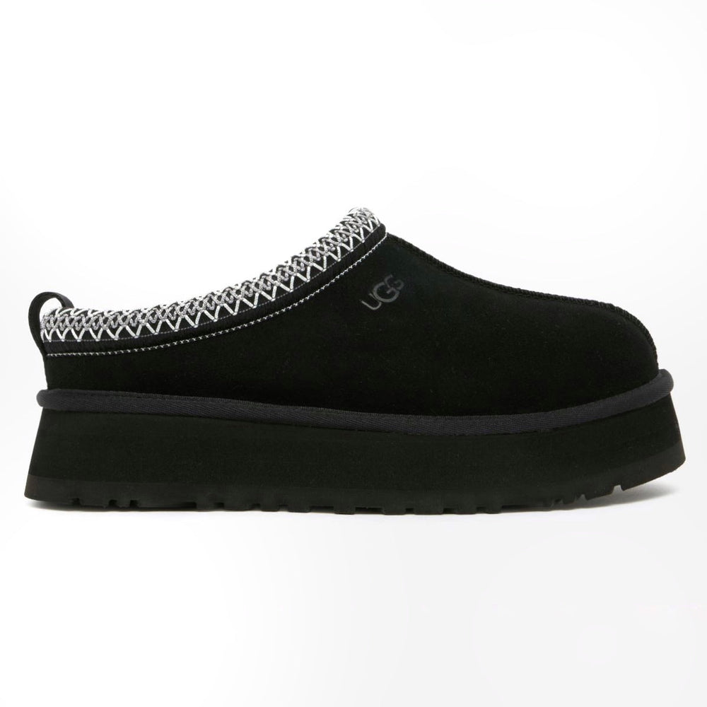 UGG Tazz coloris Black – chausson plateforme en daim