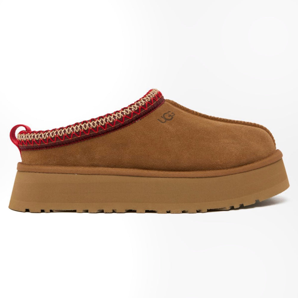 UGG Tazz coloris Hickory – chausson plateforme en daim, vue 3