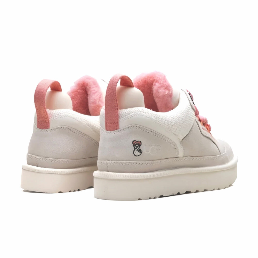 UGG Lowmel coloris Jasmine/Tropical Pink – basket en daim et toile, vue 2
