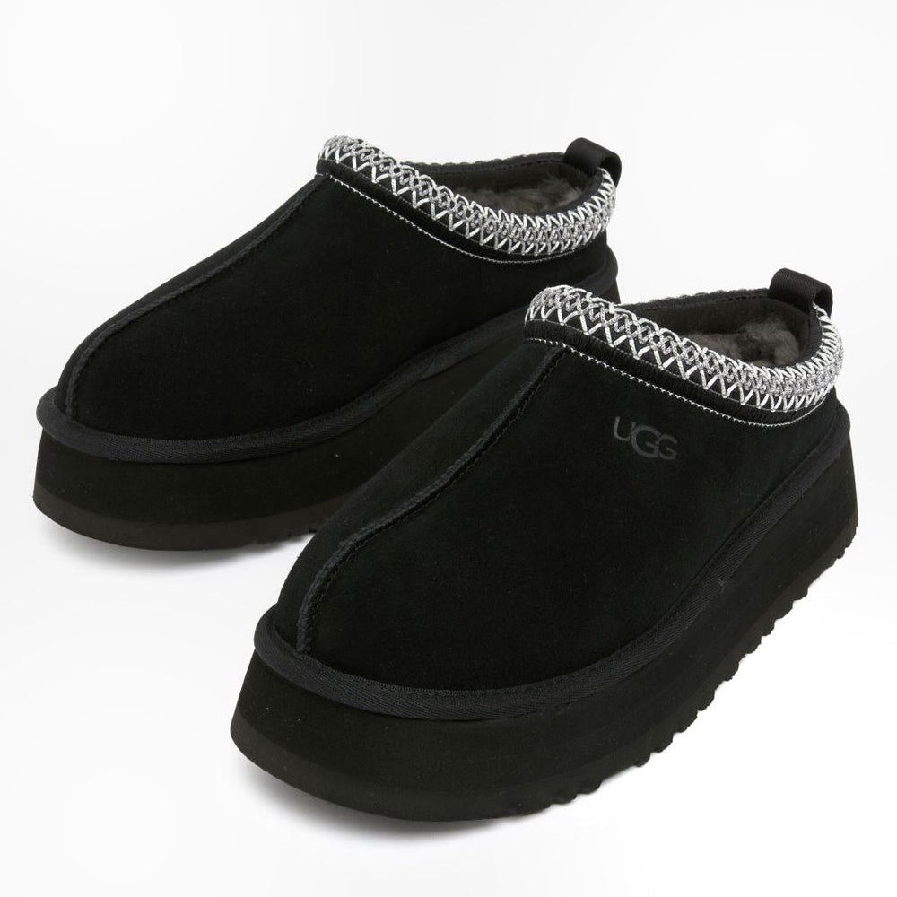 UGG Tazz coloris Black – chausson plateforme en daim, vue 2