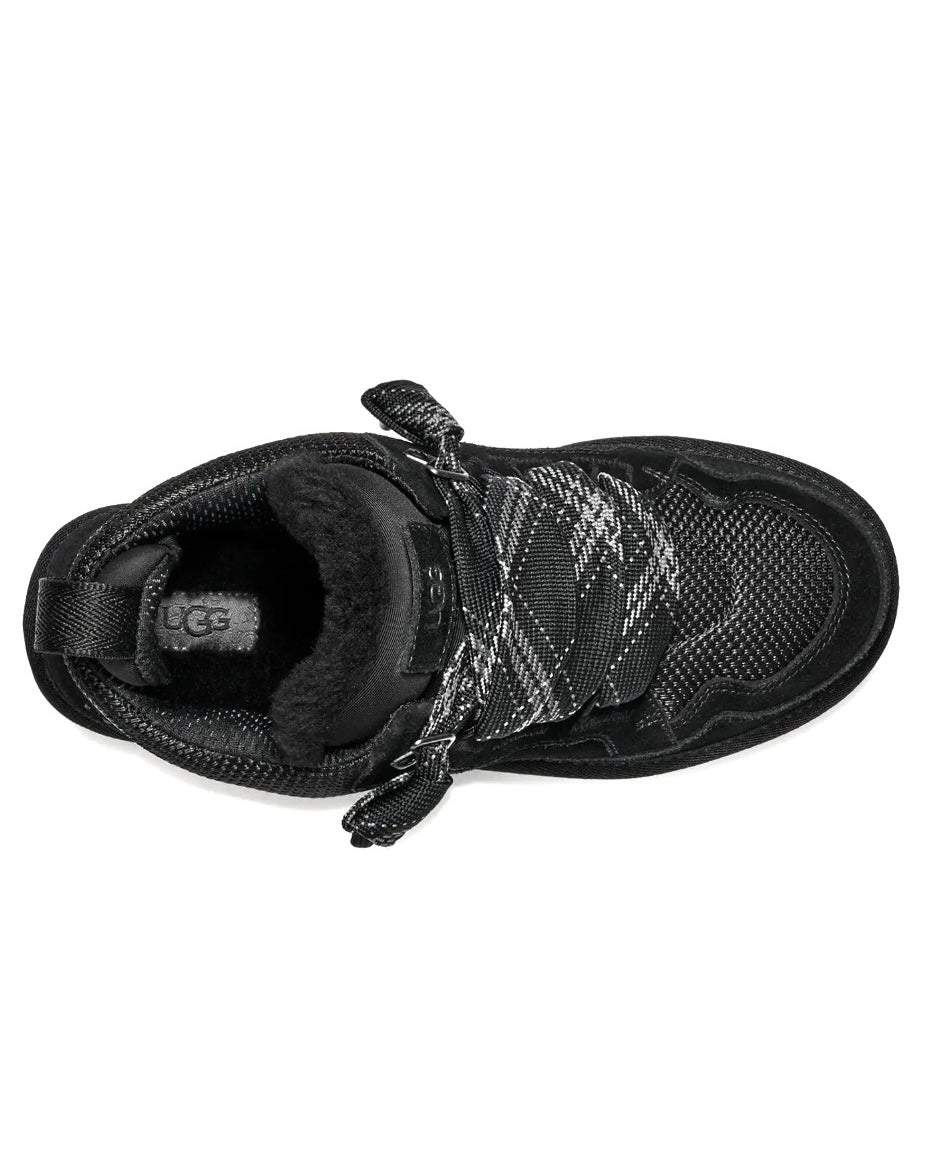 UGG Lowmel coloris Black – basket en daim et toile, vue 2
