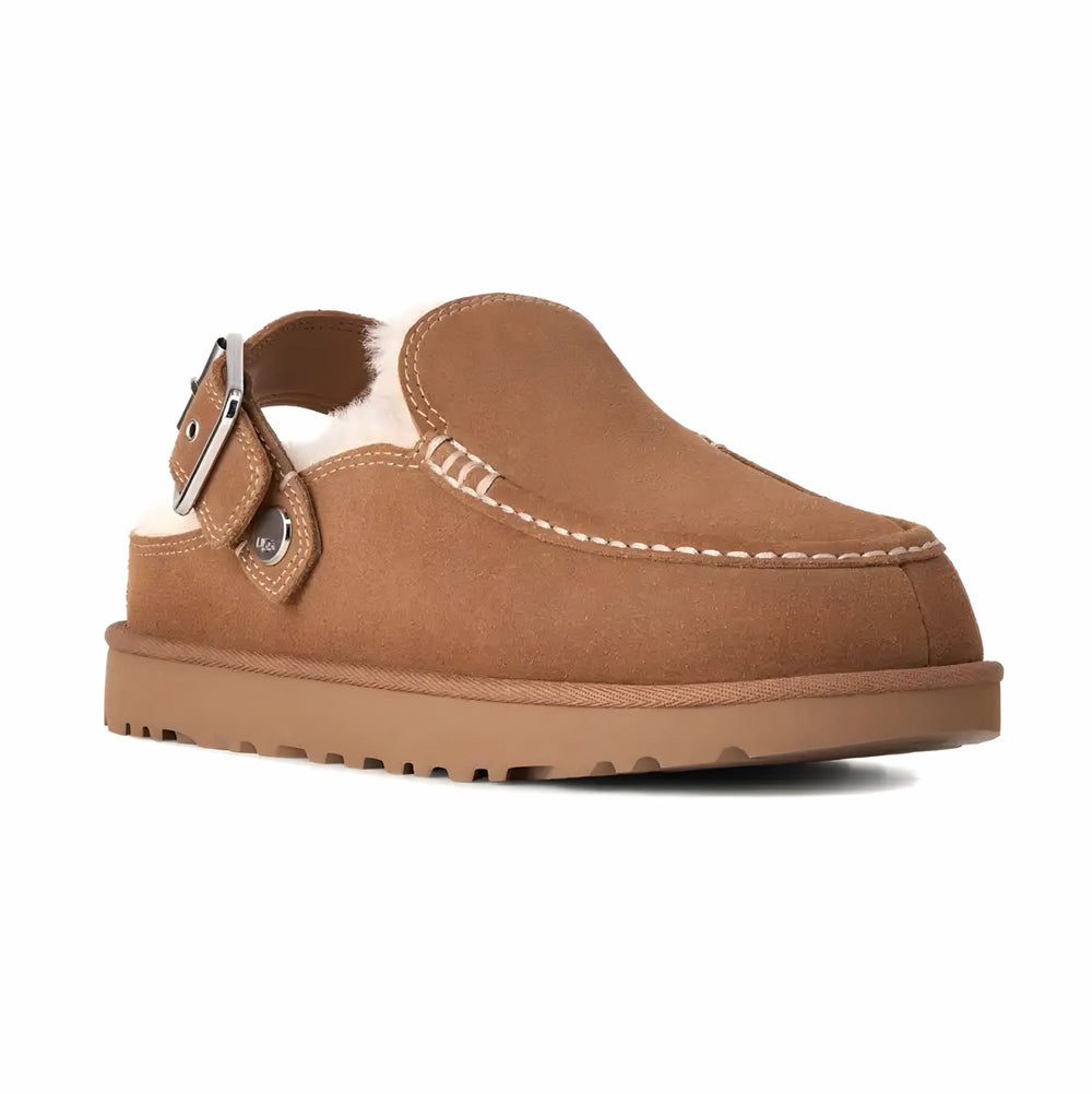 UGG Goldenstar Evelina coloris Chestnut – sabot à bride, vue 3